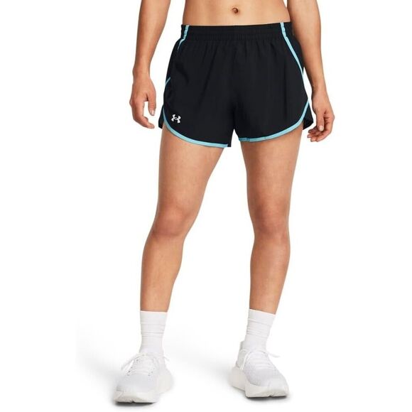 Under Armour Women's Fly By Running Shorts Reflective Blue/Black X-Small NWT! - Picture 2 of 4